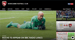 Desktop Screenshot of morecambefc.com